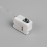 Светодиодная гирлянда Роса, IP20, серебристая нить, 10 LED, 3 режима, батарейка AG13×3 (в комплекте), свечение тёплое белое ЧЗ