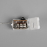 Светодиодная гирлянда Роса, IP20, серебристая нить, 10 LED, 3 режима, батарейка AG13×3 (в комплекте), свечение тёплое белое ЧЗ