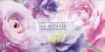 Конверт для денег На мечты, Крупные цветы, акварель
