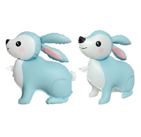 Фигура 3D, Лесной Зайка, Голубой, Сатин