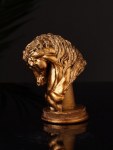 Фигурка гипс «Конь: шахматная фигура», бронза