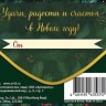 Конверт для денег С Новым Годом! Еловые ветки с шиками и ягодами #нг