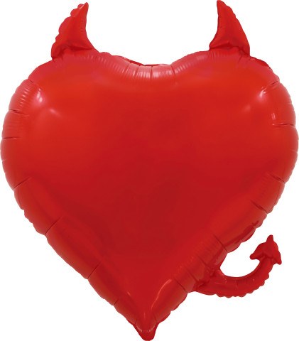 Фигура Сердце, Чертенок, Красный