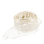 Лента декоративная Воздушные точки, Кремовый