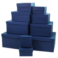 Коробка Темно-синий, квадрат