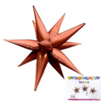 Звезда составная 12 лучиков Шоколад / Burst Star Chocolate