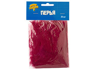 Распродажа Перья Бордовые