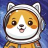 Конверт для денег  Космического Дня рождения! Корги космонавт