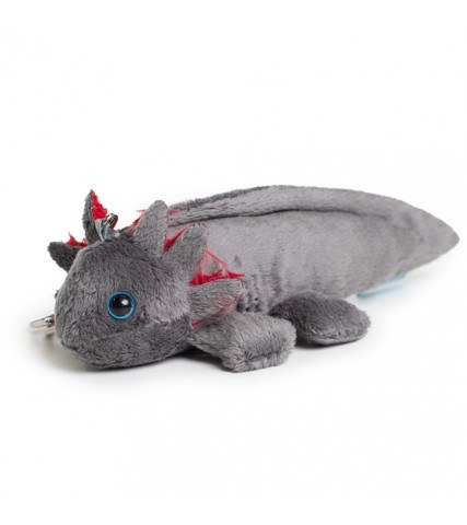 Мягкая игрушка с подвесом Аксолотль, серый