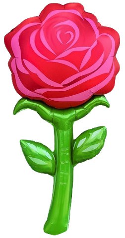 Фигура Большой Цветок, Роза, Красный