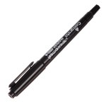 Маркер перманентный Calligrata, чёрный, двухсторонний, узел 2.0 мм/0.7 мм