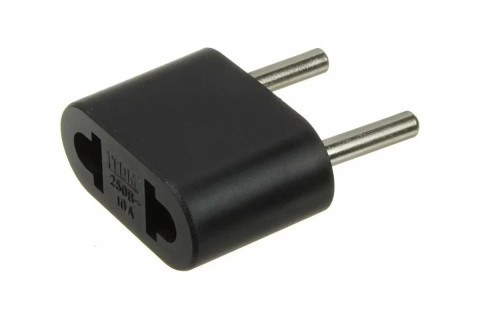 Переходник для розетки (евровилка) с US/AU на EURO 250V/6А плоский Цвет микс