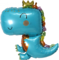 Фигура Динозаврик в короне, Голубой