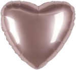 FM Сердце, Грибной (Стальной бежевый), Сатин