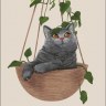 Конверт для денег  Кот, "Поменьше париться…"