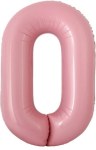 Мини-цифра 0 с клапаном, Розовый, Звено цепи для фотозоны