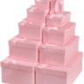 Коробка Атласный бант, Розовый, прямоугольник