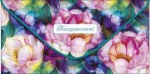 Конверт для денег Поздравляем, Неоновые крупные цветы