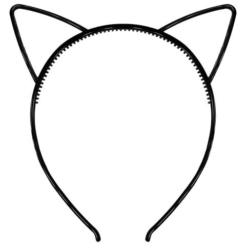 Ободок, Кошачьи ушки, Черный