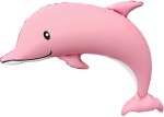 Фигура Дельфин, Розовый, Сатин