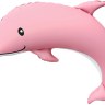 Фигура Дельфин, Розовый, Сатин