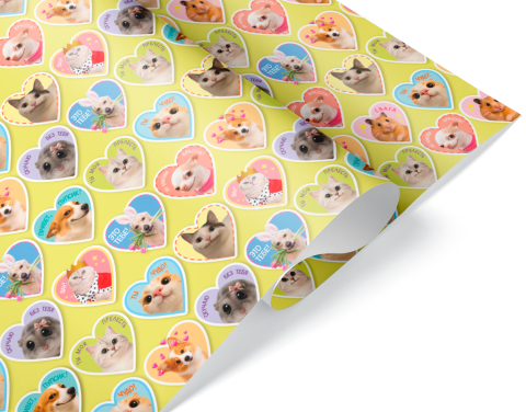 Упаковочная бумага 80гр Милые мемы