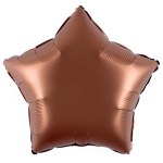 Мини-звезда с клапаном, Шоколад, Сатин