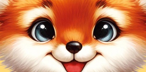 Конверт для денег Лисенок, мордочка, вырубка