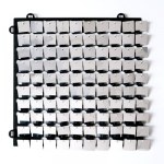 Декоративные панели с квадратными пайетками, Серебро ПОД ЗАКАЗ