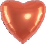 FM Сердце, Оранжевый, Сатин