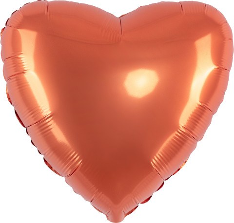 FM Сердце, Оранжевый, Сатин