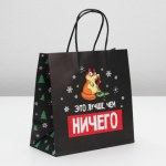 Пакет подарочный Это лучше, чем ничего  #нг