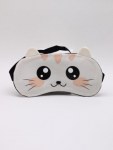 Маска для сна гелевая "Кошачья мордашка", белый персик
