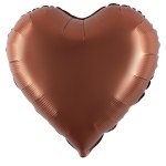 Мини-сердце с клапаном, Шоколад, Сатин