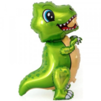 Ходячая фигура Динозавр зеленый 3D, воздух