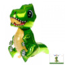 Ходячая фигура Динозавр зеленый 3D, воздух