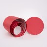Коробка цилиндр, Красный