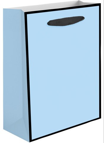 Пакет подарочный, 230гр, Премиум, Светло-голубой